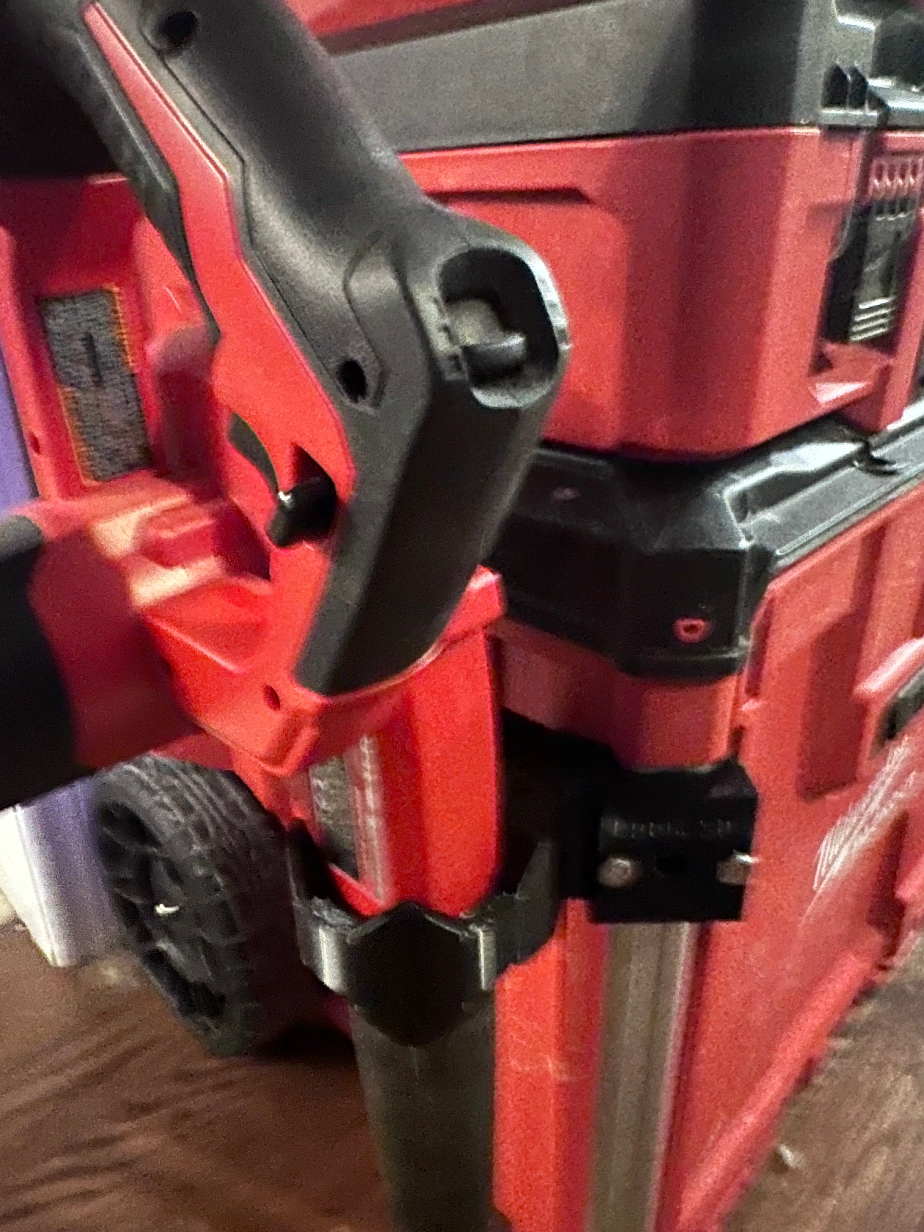 Milwaukee M18 Compact Blower Side Rail Mount – Compatible with Packout Toolbox Rails – Fits Model 0884-20