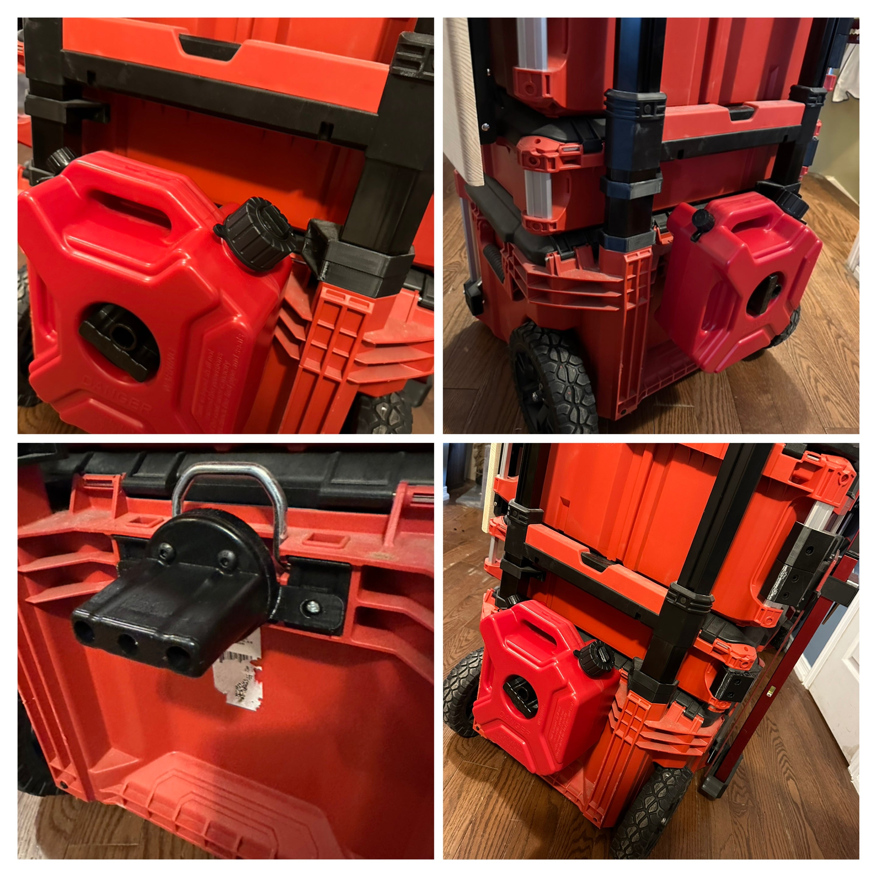 Milwaukee Packout Gas can adapter with 3L can