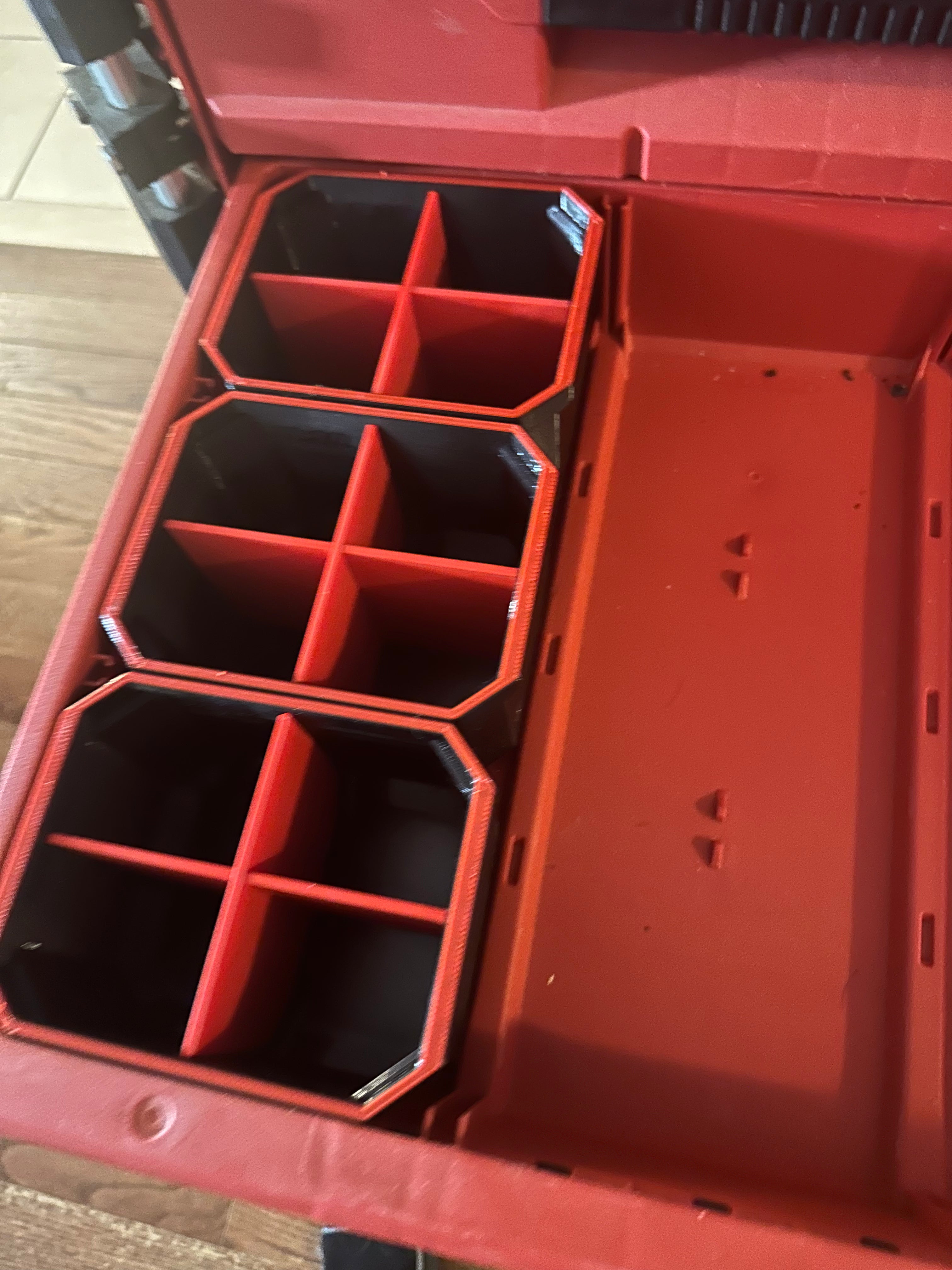 Milwaukee 3 Drawer Divider Bins