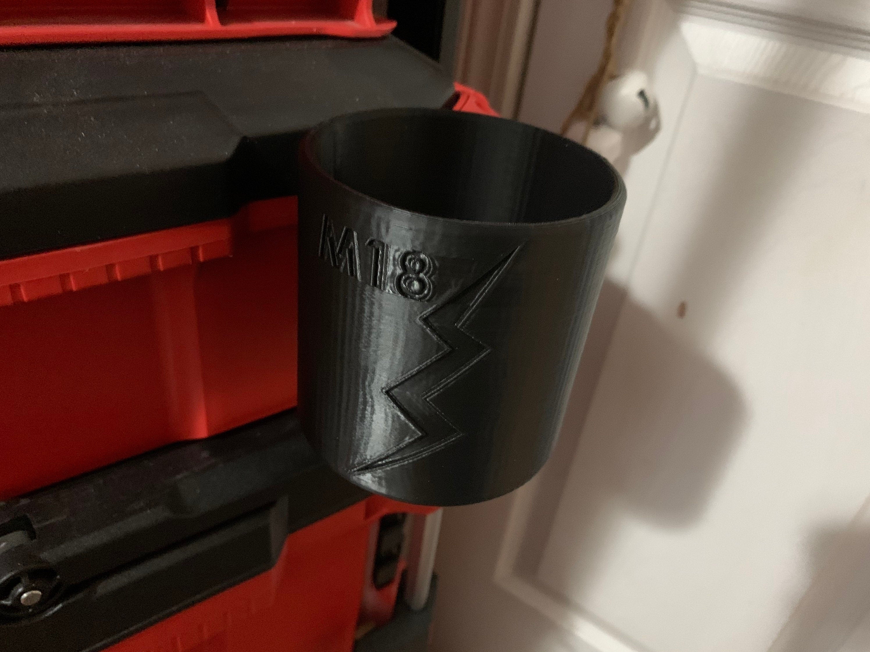 i3DShop Milwaukee Packout Cup Holder Mount RIGHT SIDE