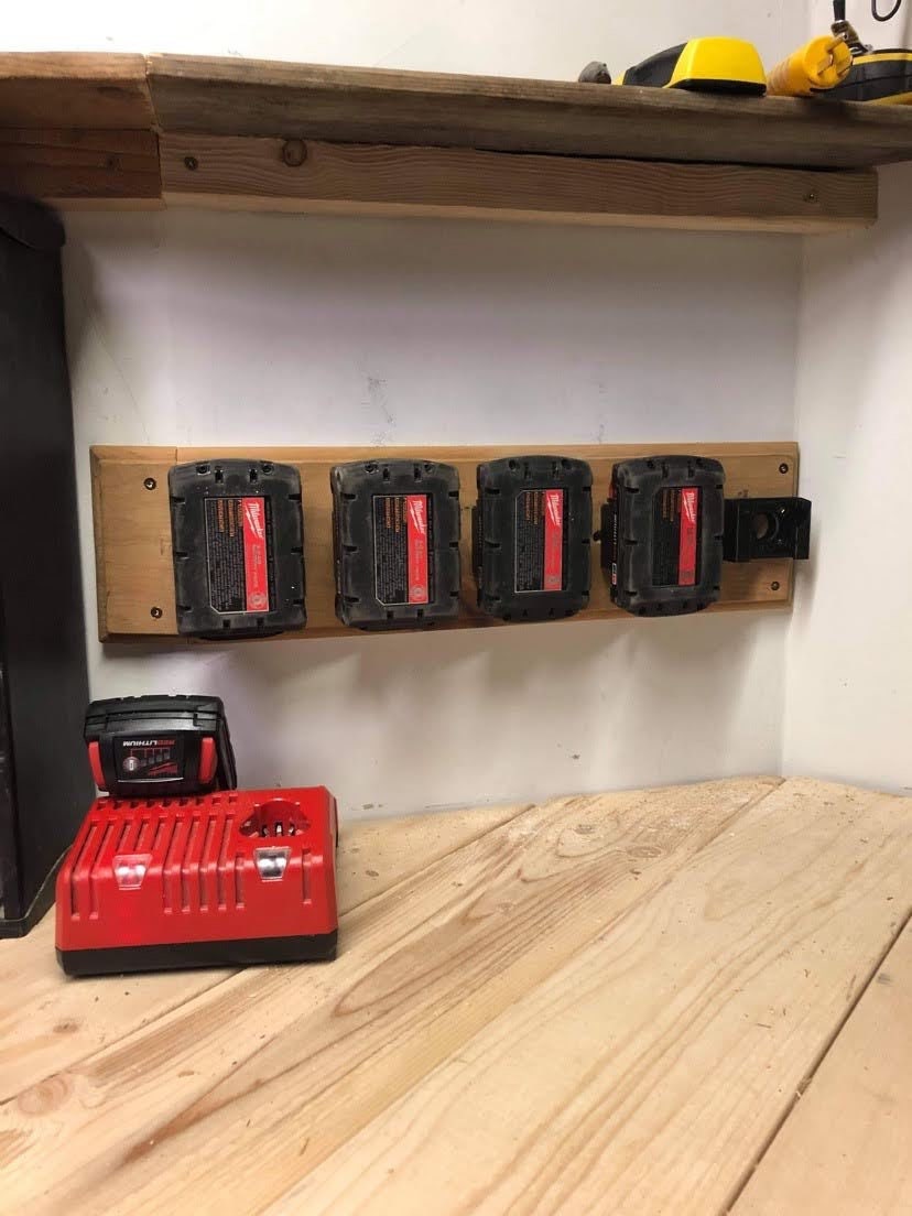 Milwaukee M18 locking Battery mounts
