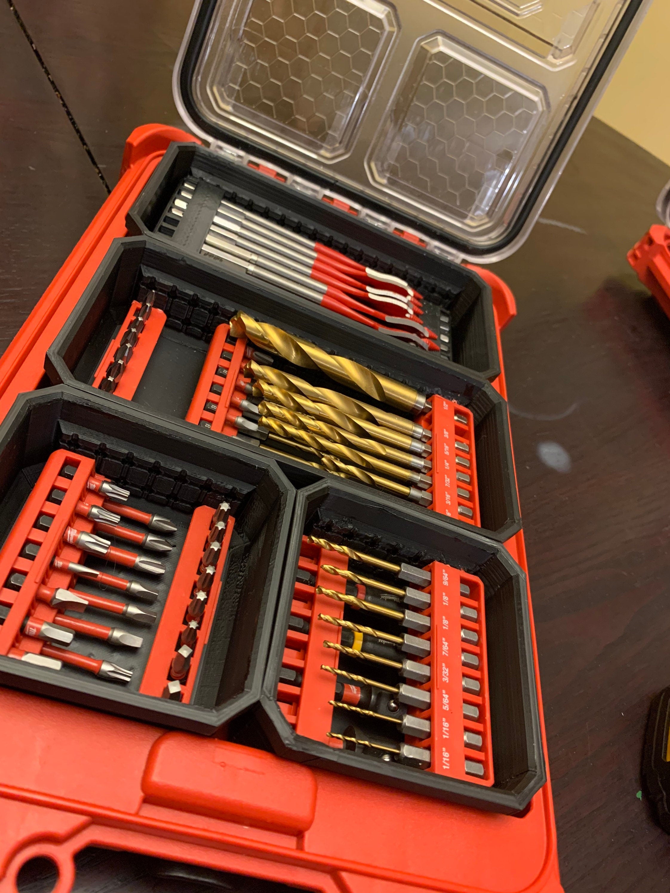 Milwaukee slim bit bin -PETG