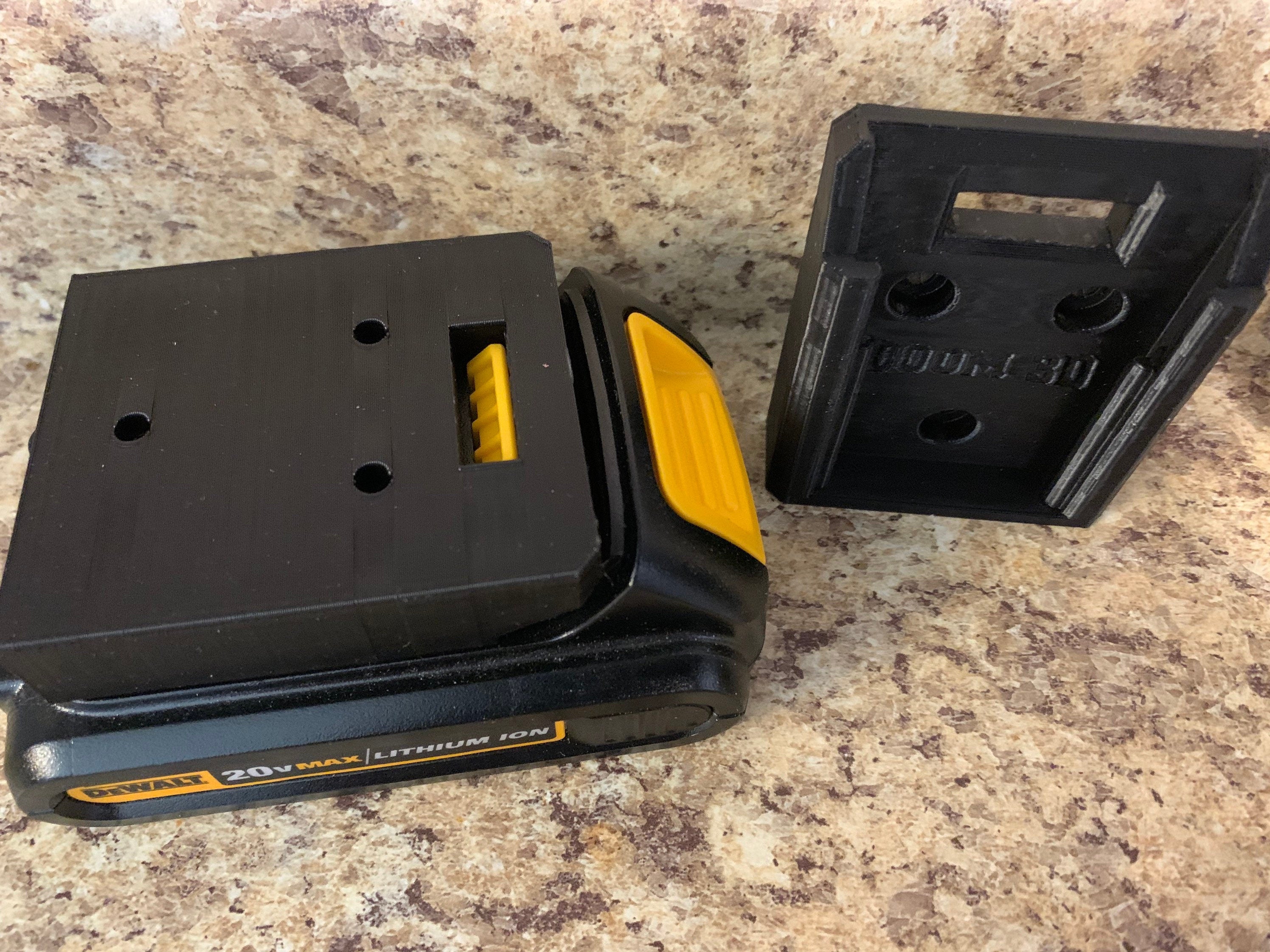 locking Dewalt 20V battery holder