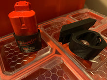 Load image into Gallery viewer, locking Milwaukee M12 battery Packout insert