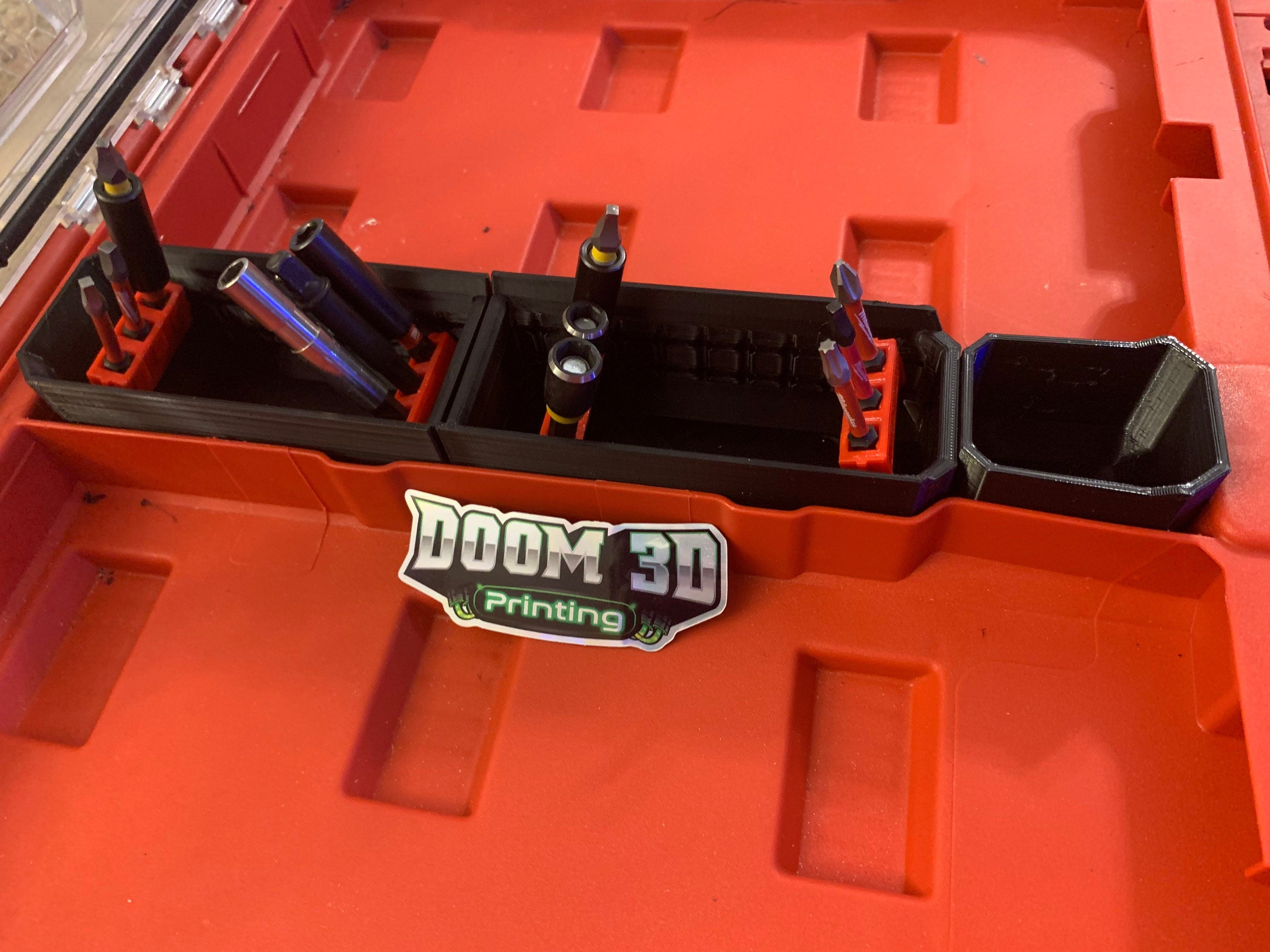 Milwaukee slim long centre bit bins