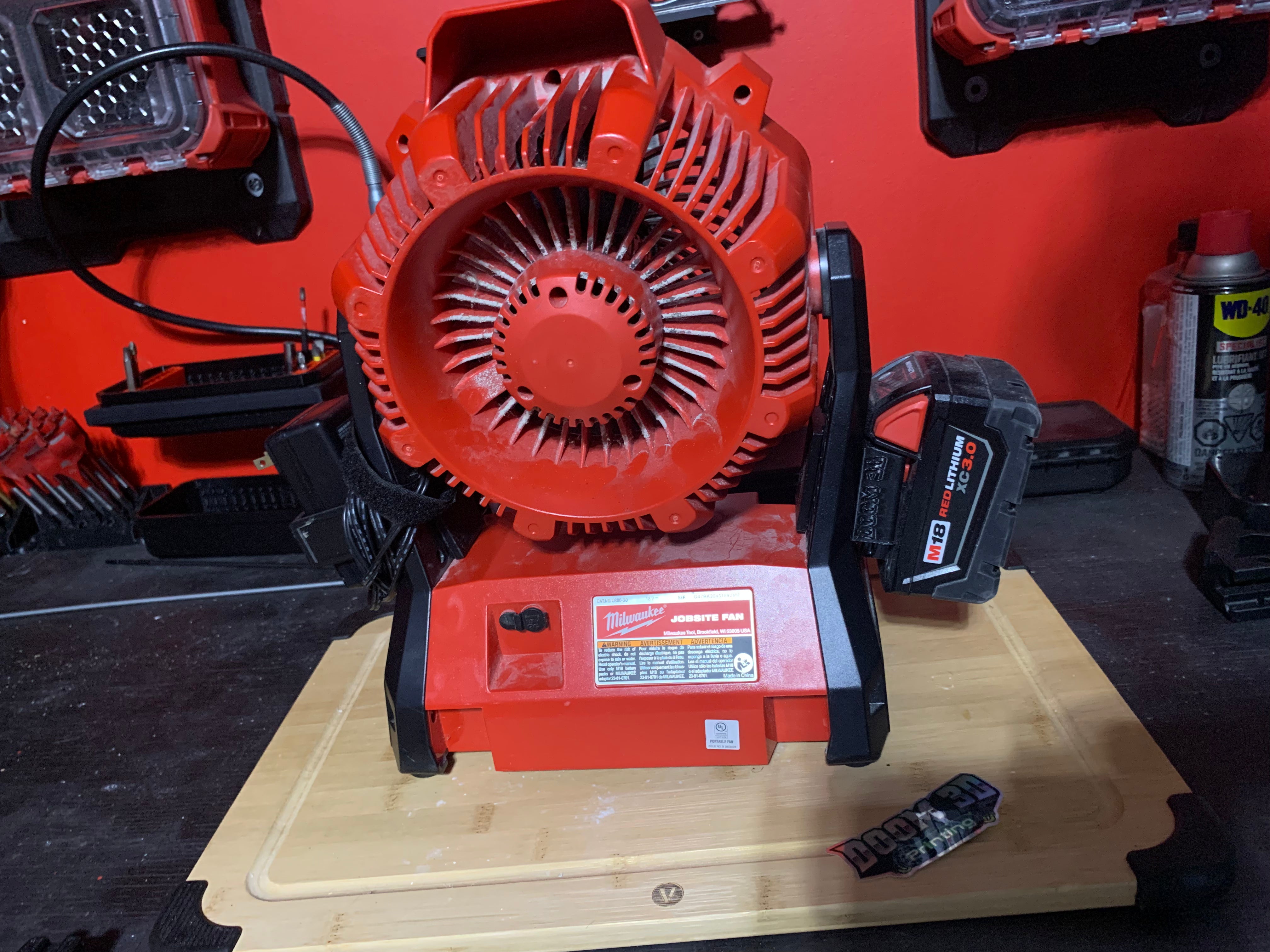 Milwaukee Fan organizer kit