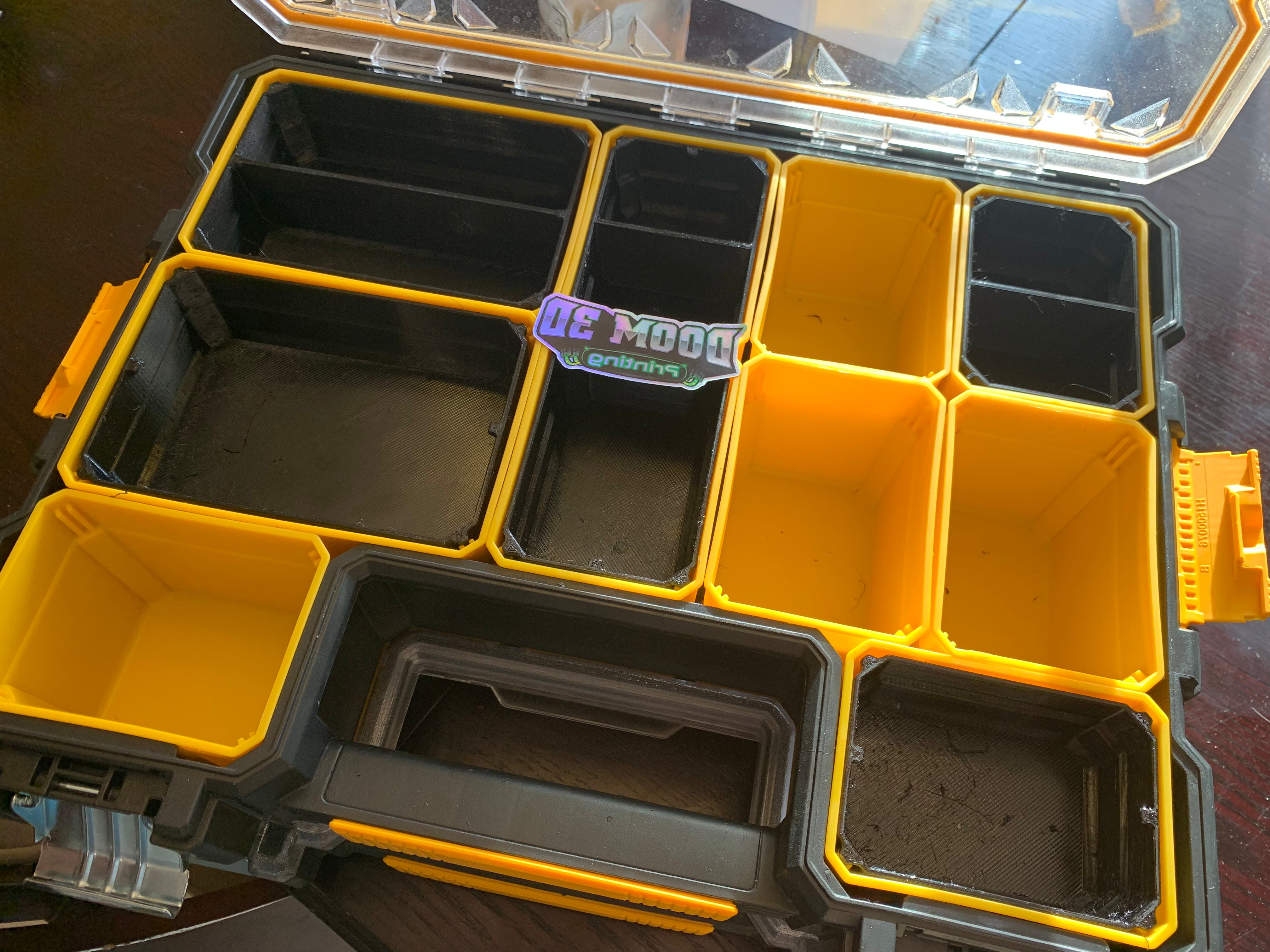 Cup insert - fits in deep Dewalt yellow bins