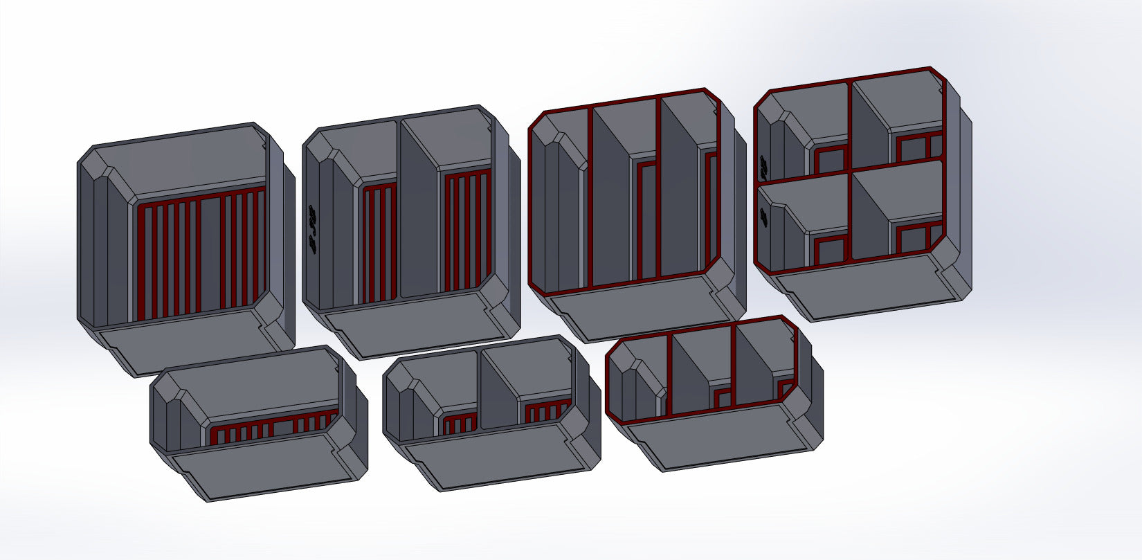 Milwaukee 4 drawer bin set print files
