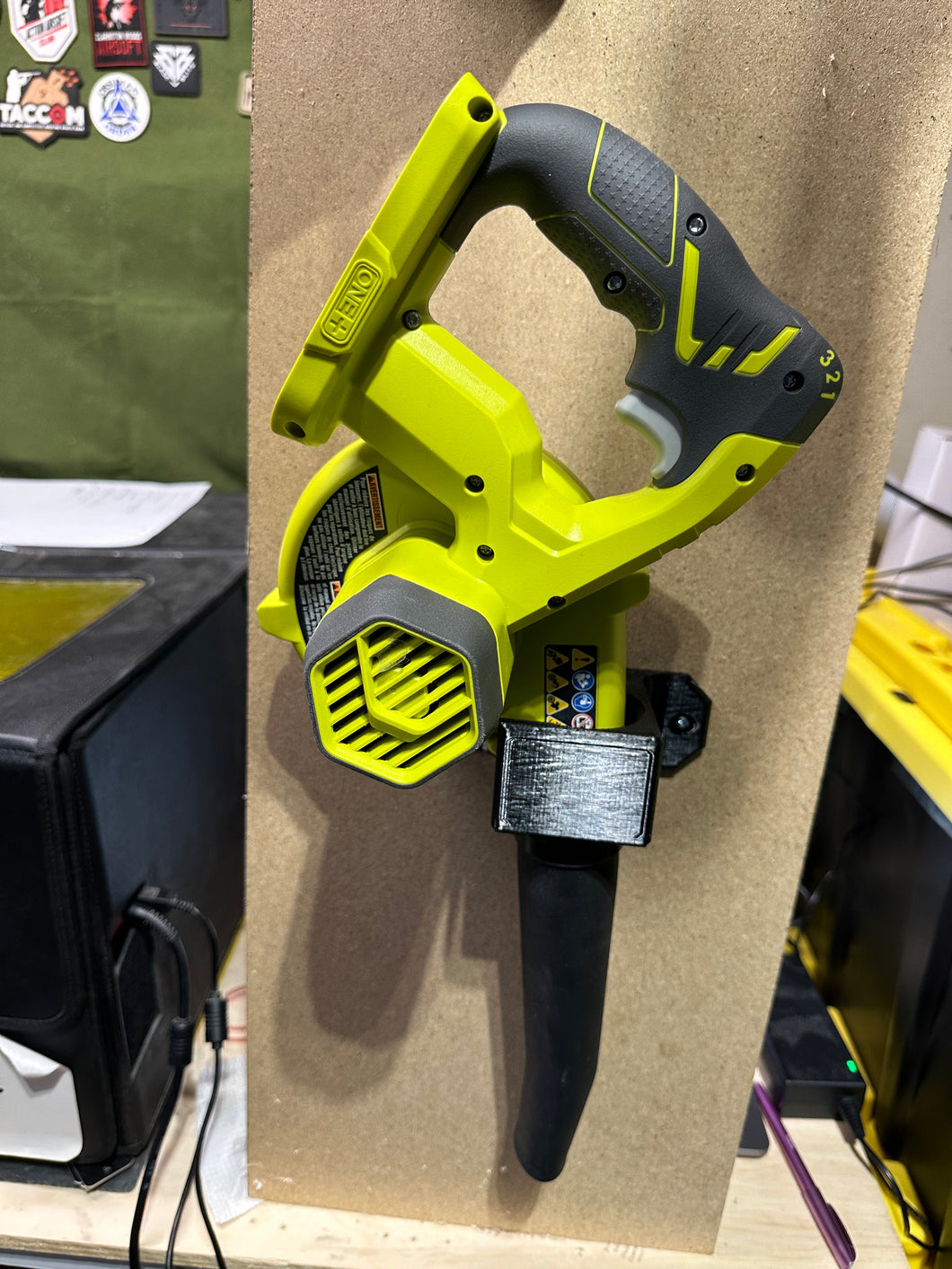 Ryobi jobsite blower mount