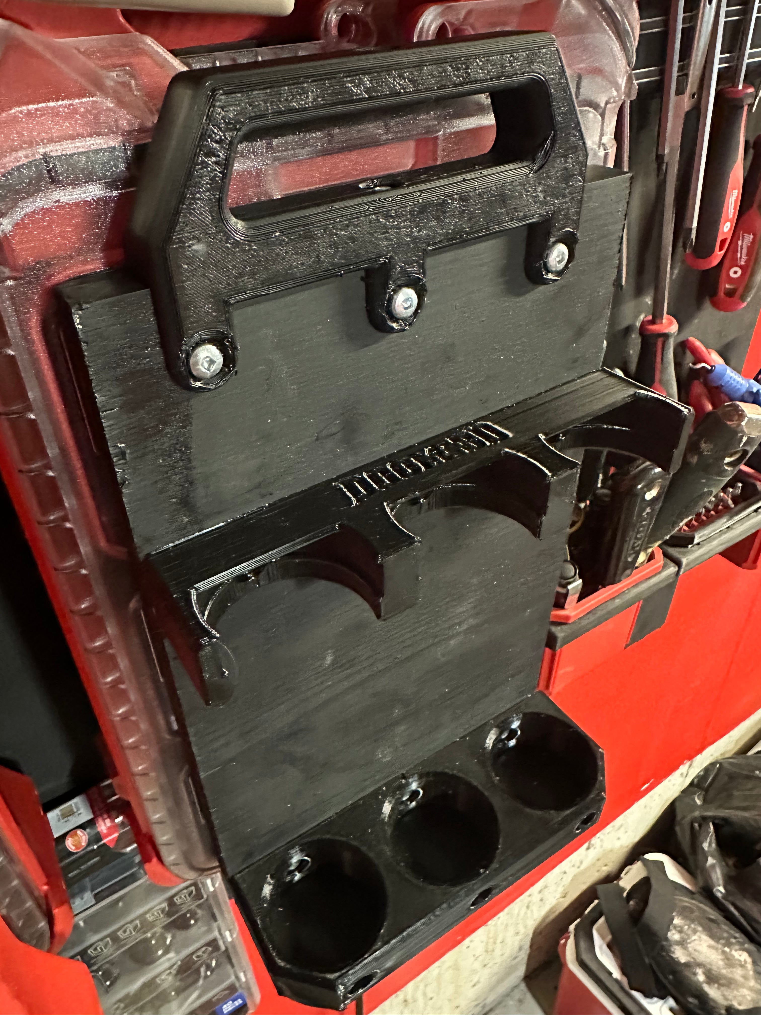 Packout compatible caulking tube holder