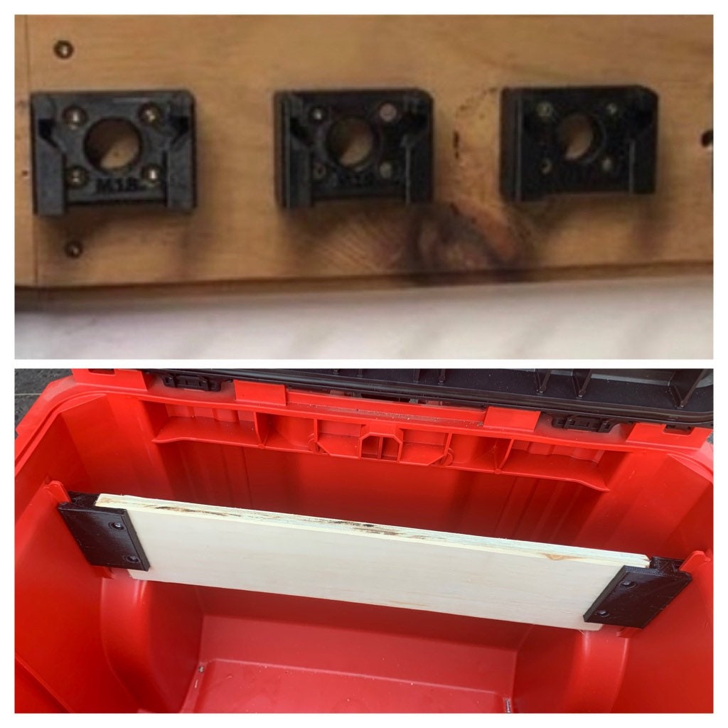 Milwaukee Packout Battery and inside rail adapter combo